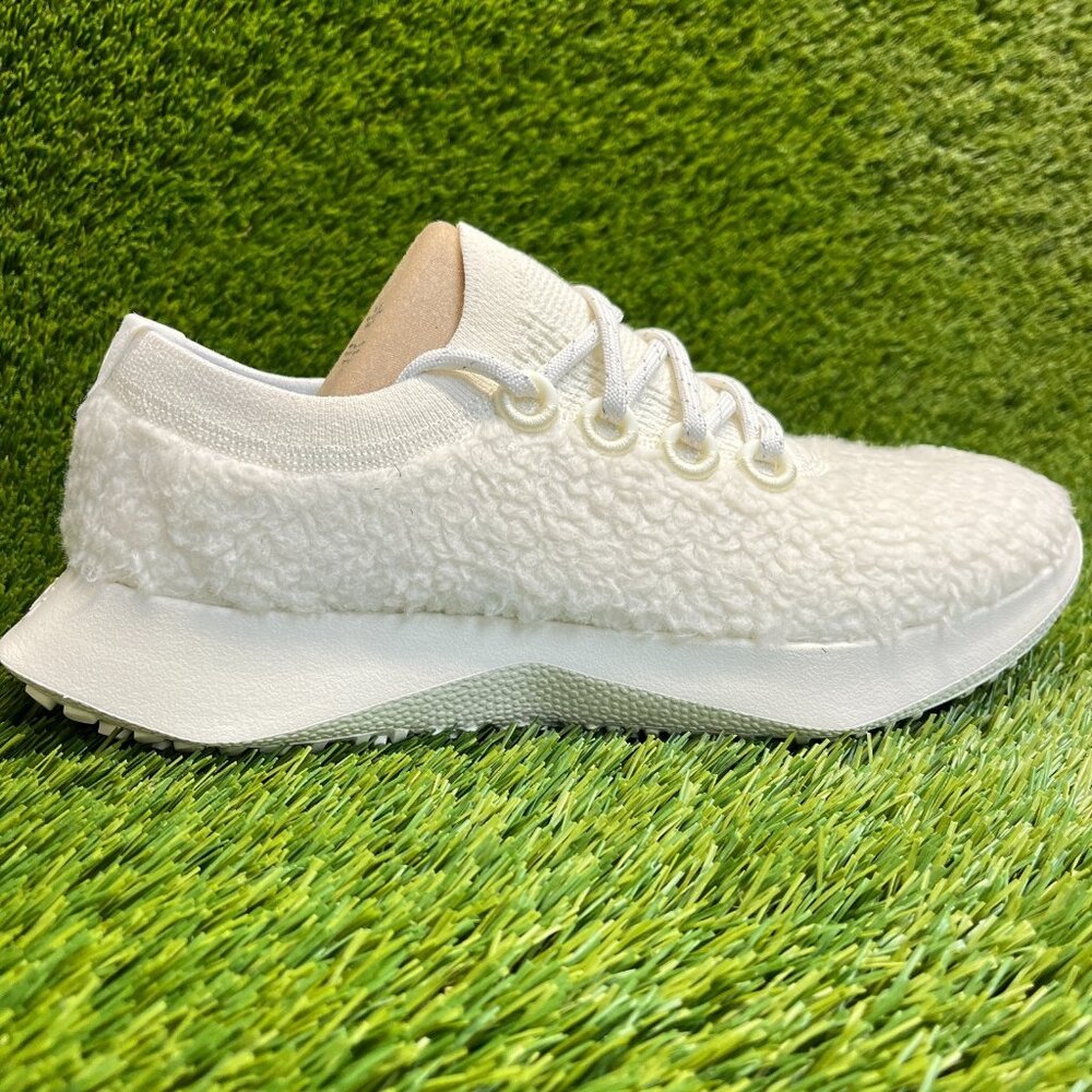Allbirds Wool Dasher 2 Fluffs Mens Size 9.5 Womens 11 Natural White Running Shoe